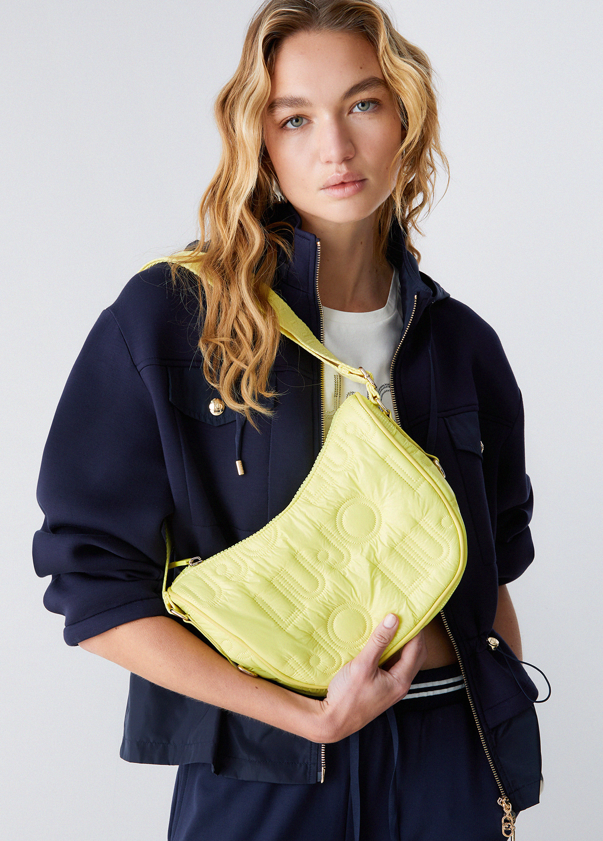 Liu Jo Medium Matte Nylon Crossbody Bag
