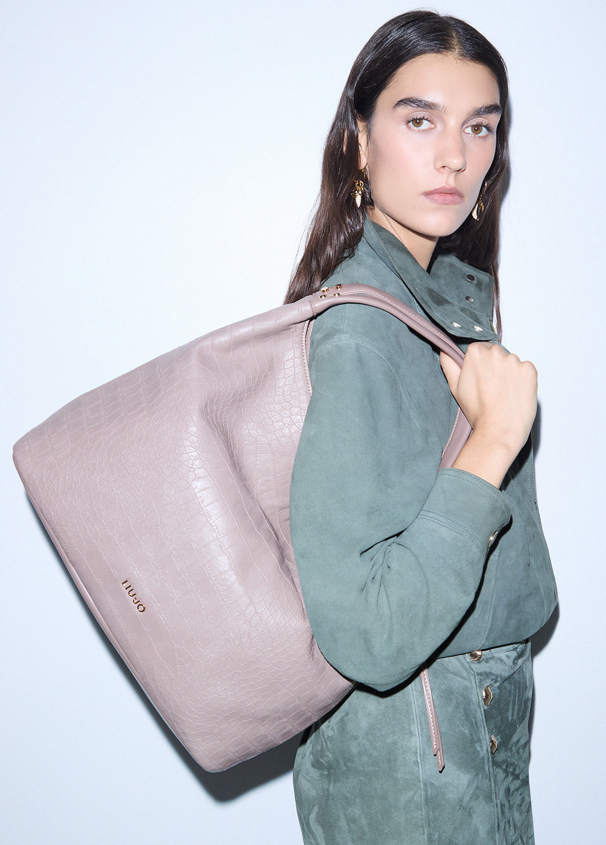 Liu Jo Large Croc-effect Tote Bag