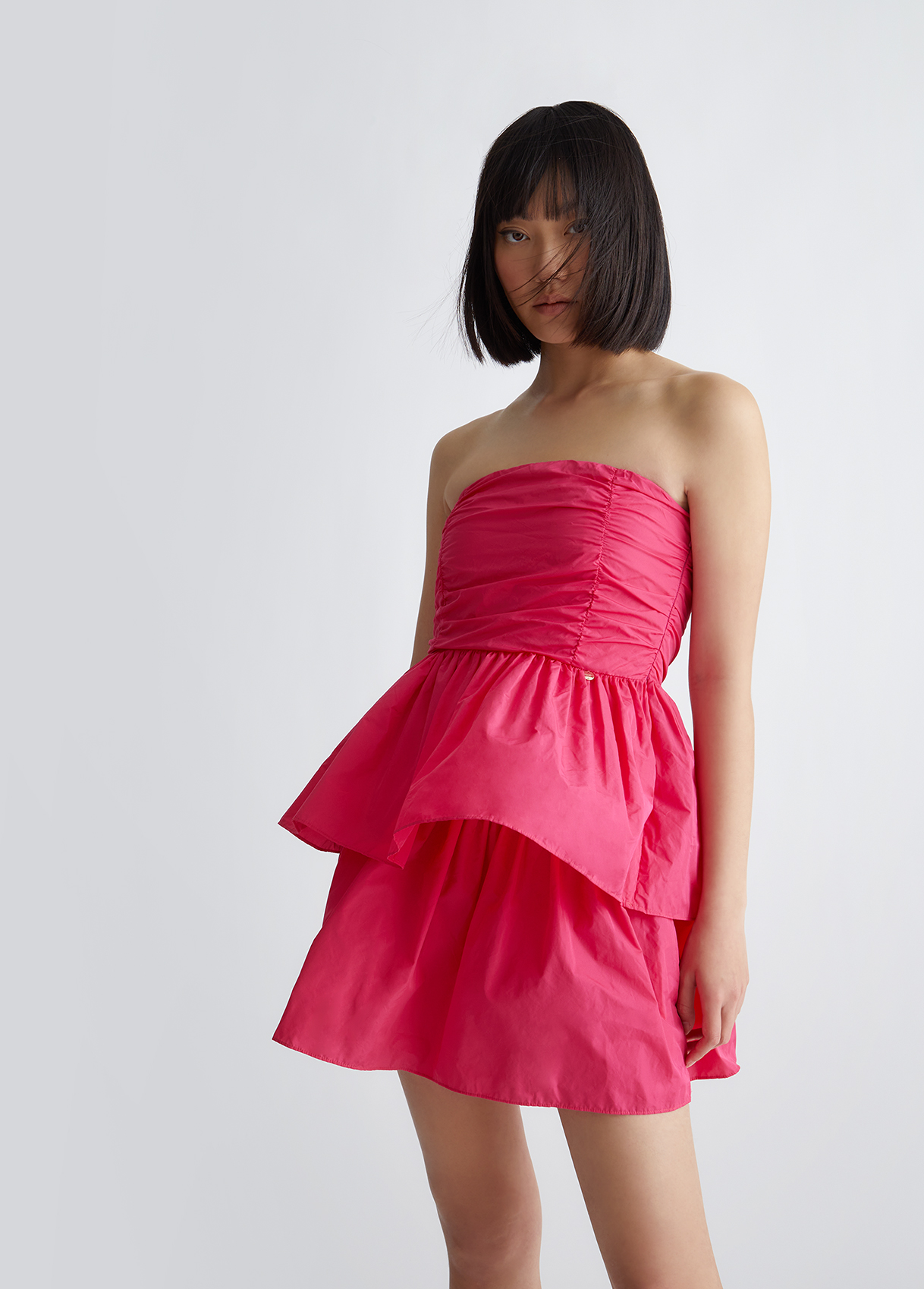 Liujo Robe Courte En Taffetas