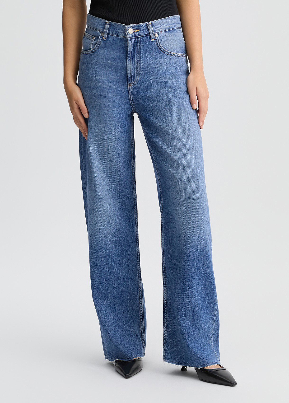 Liu Jo Wide-leg Cotton Jeans