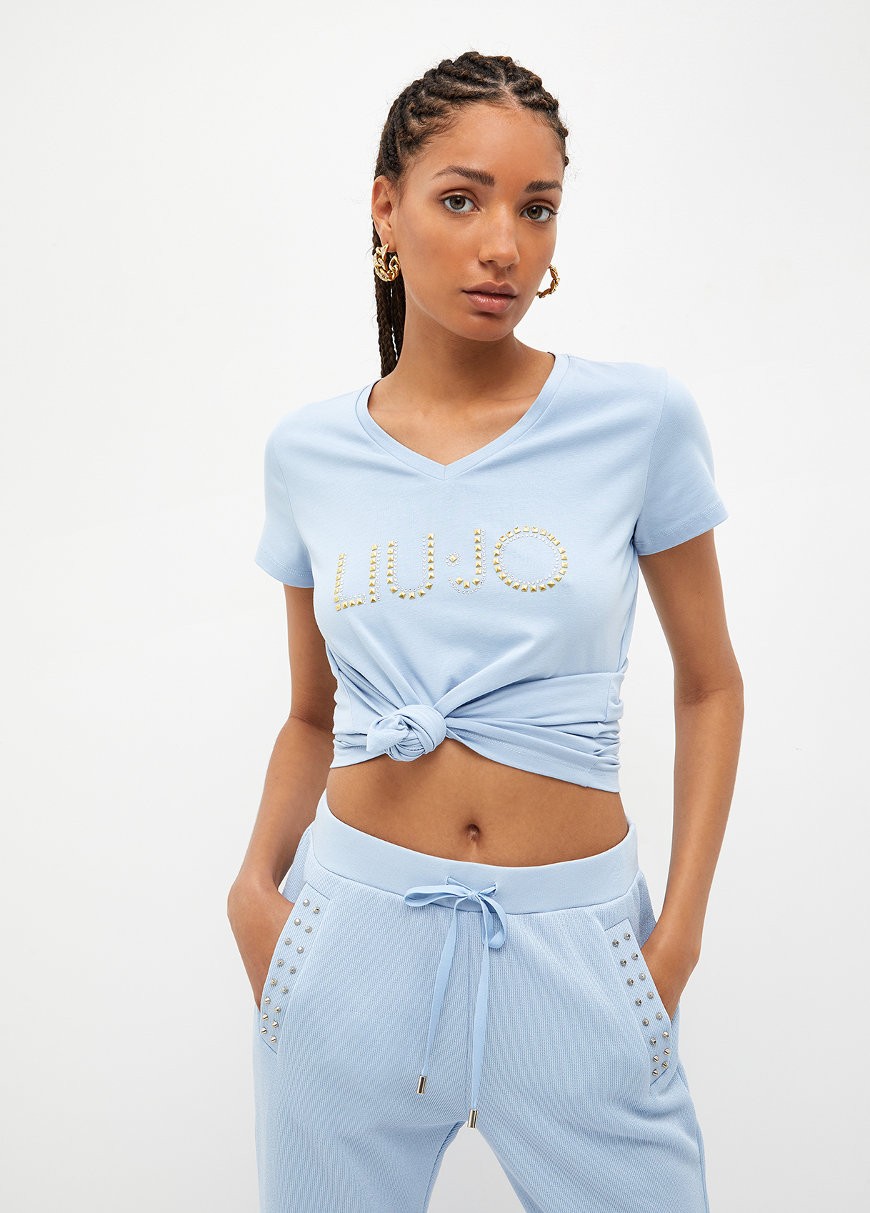 Liujo T-shirt Avec Logo Et Clous