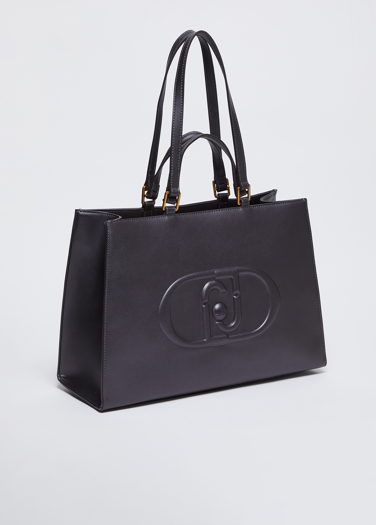 Shopper mit Monogramm-Logo Farbe Anthrazit | Liu Jo 