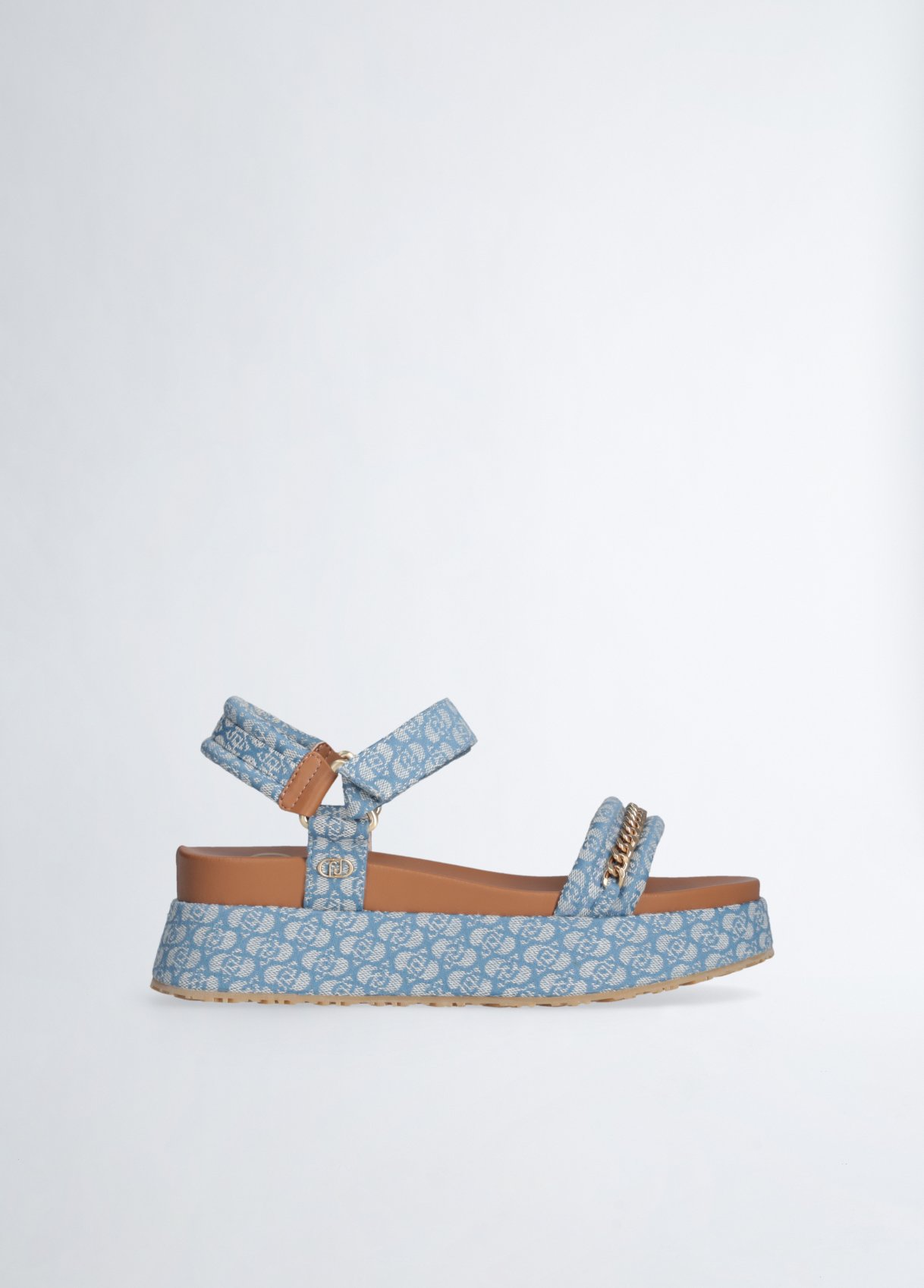 Liu Jo Monogram Platform Sandals