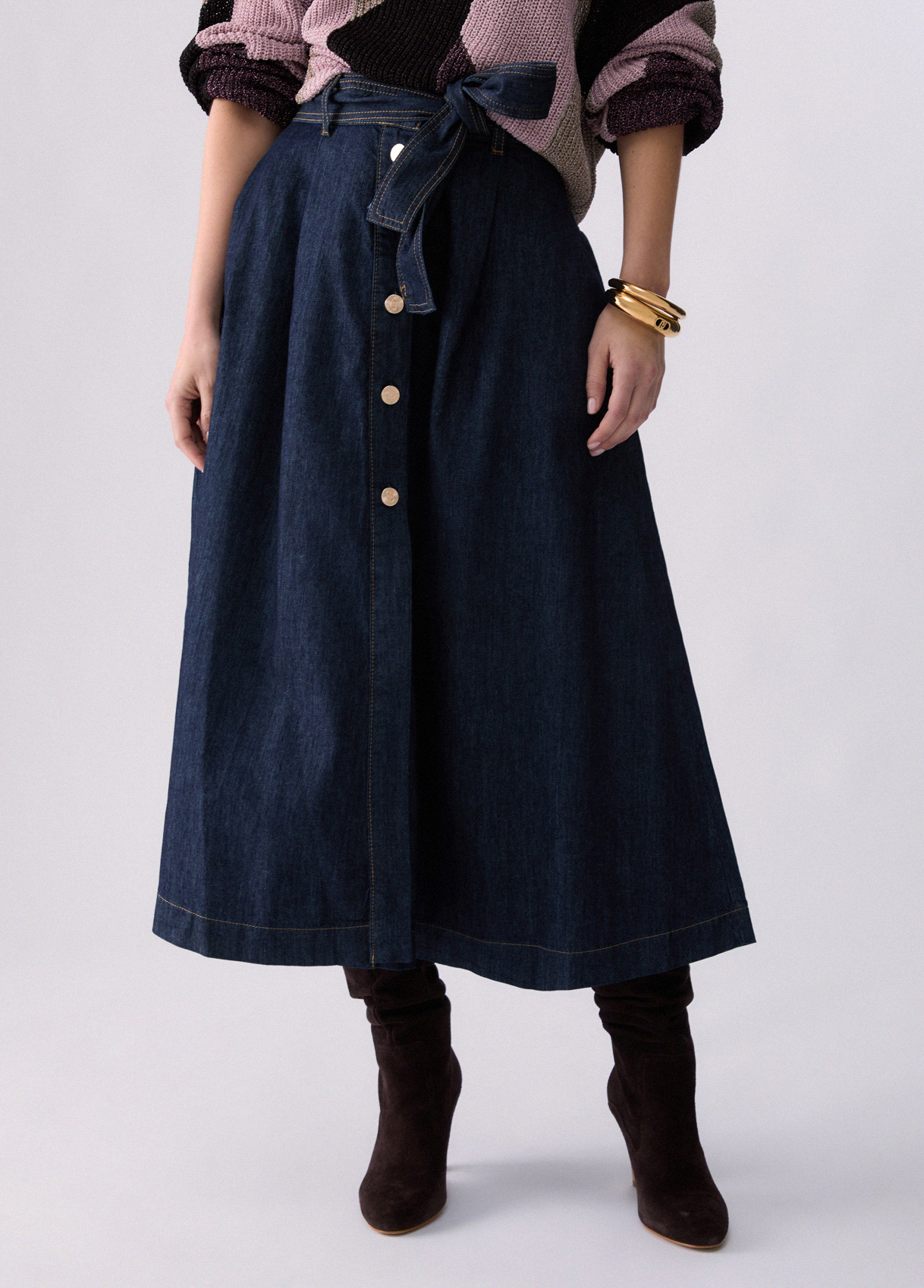 Liu Jo Long Denim Skirt