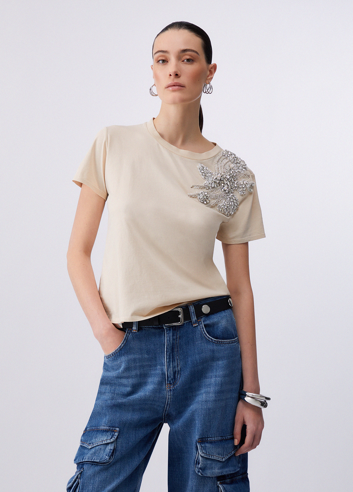 Liu Jo T-shirt With Jewel Embroidery