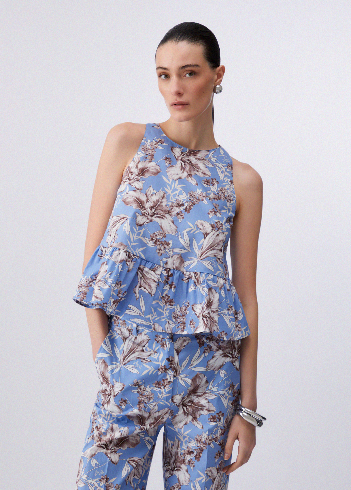 Liu Jo Poplin Top With Bow