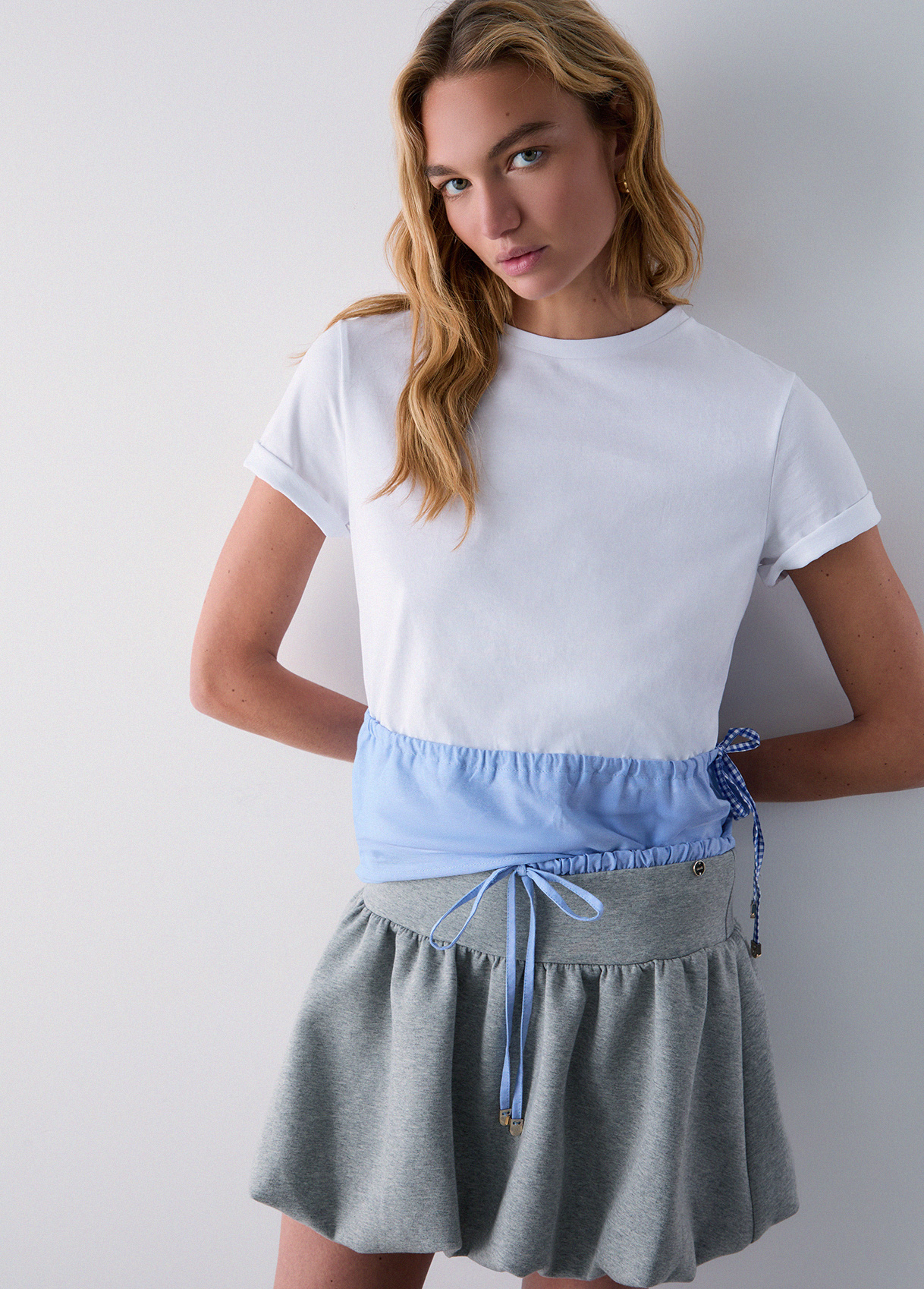 Liu Jo Unisex Blanco Camiseta Con Cordón