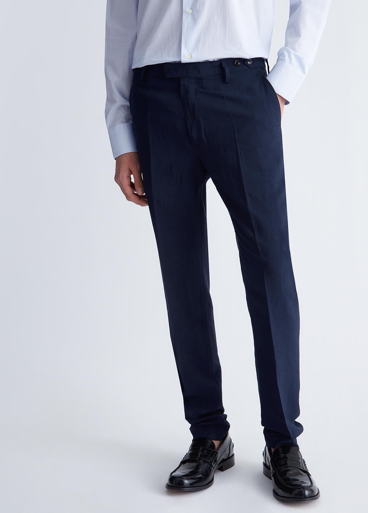 Liujo Pantalon Chino En Lin Pour Homme