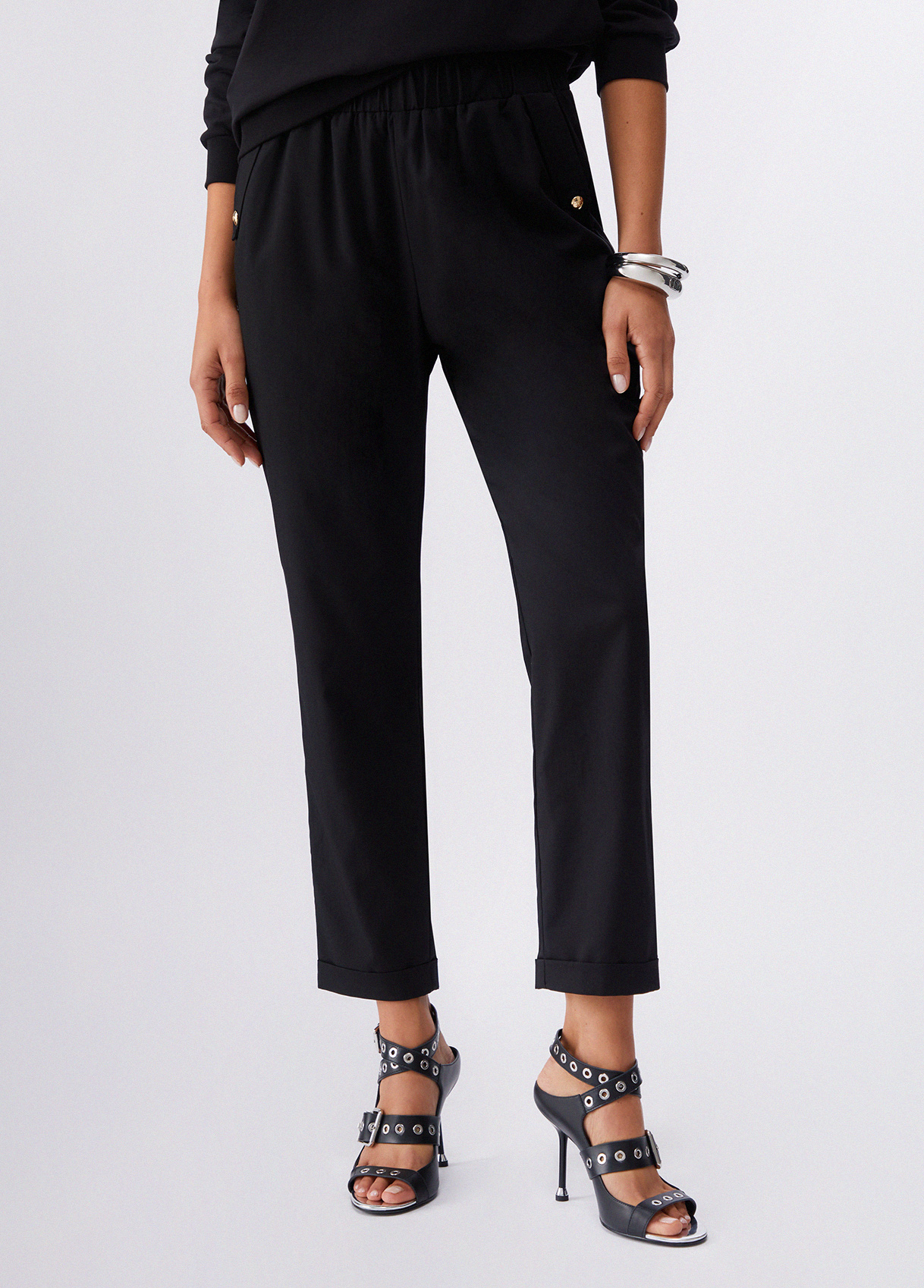 Liu Jo Slim-fit Trousers With Turn-ups