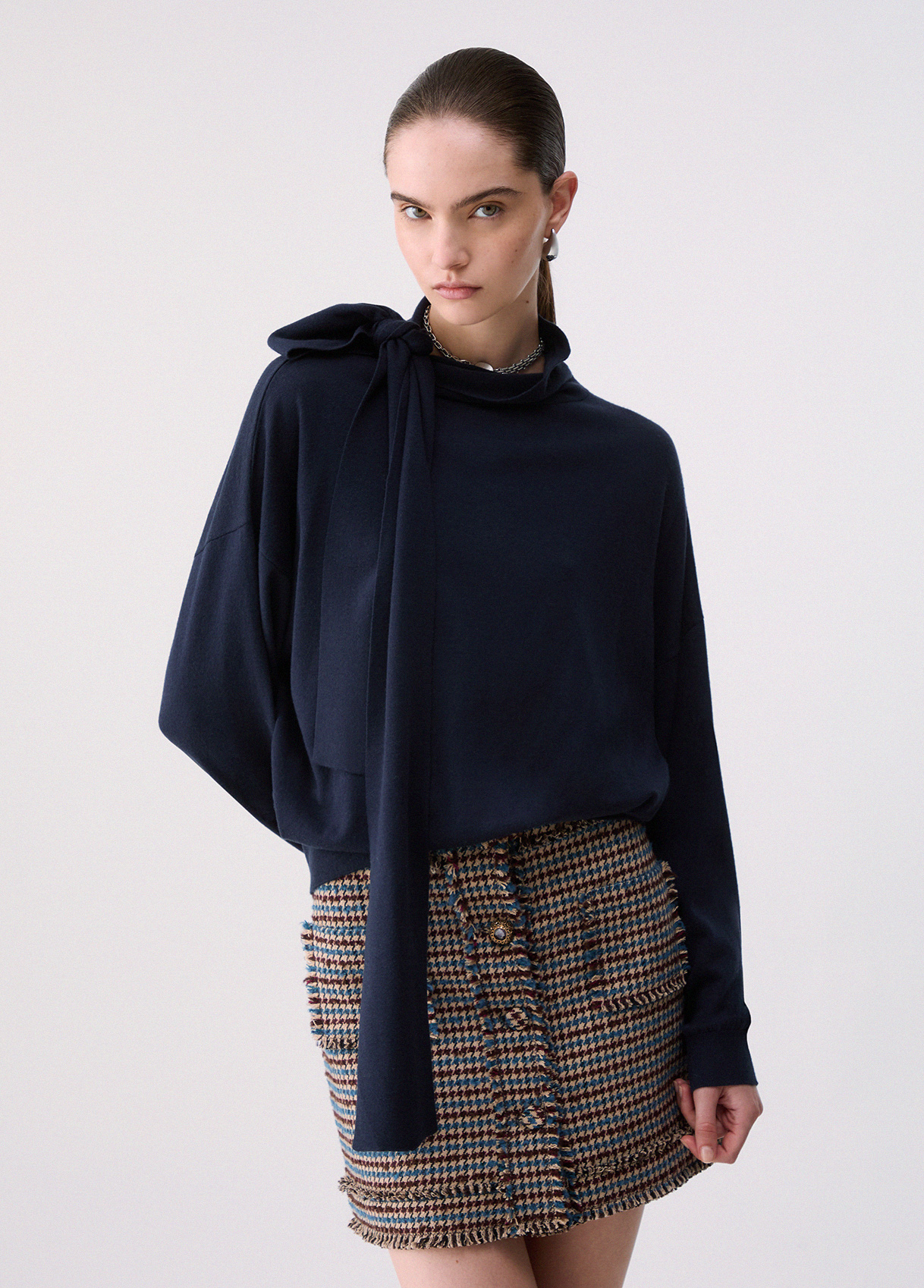 Liu Jo Maille En Laine Avec Nœud Liu Jo Maille En Laine Avec Nœud