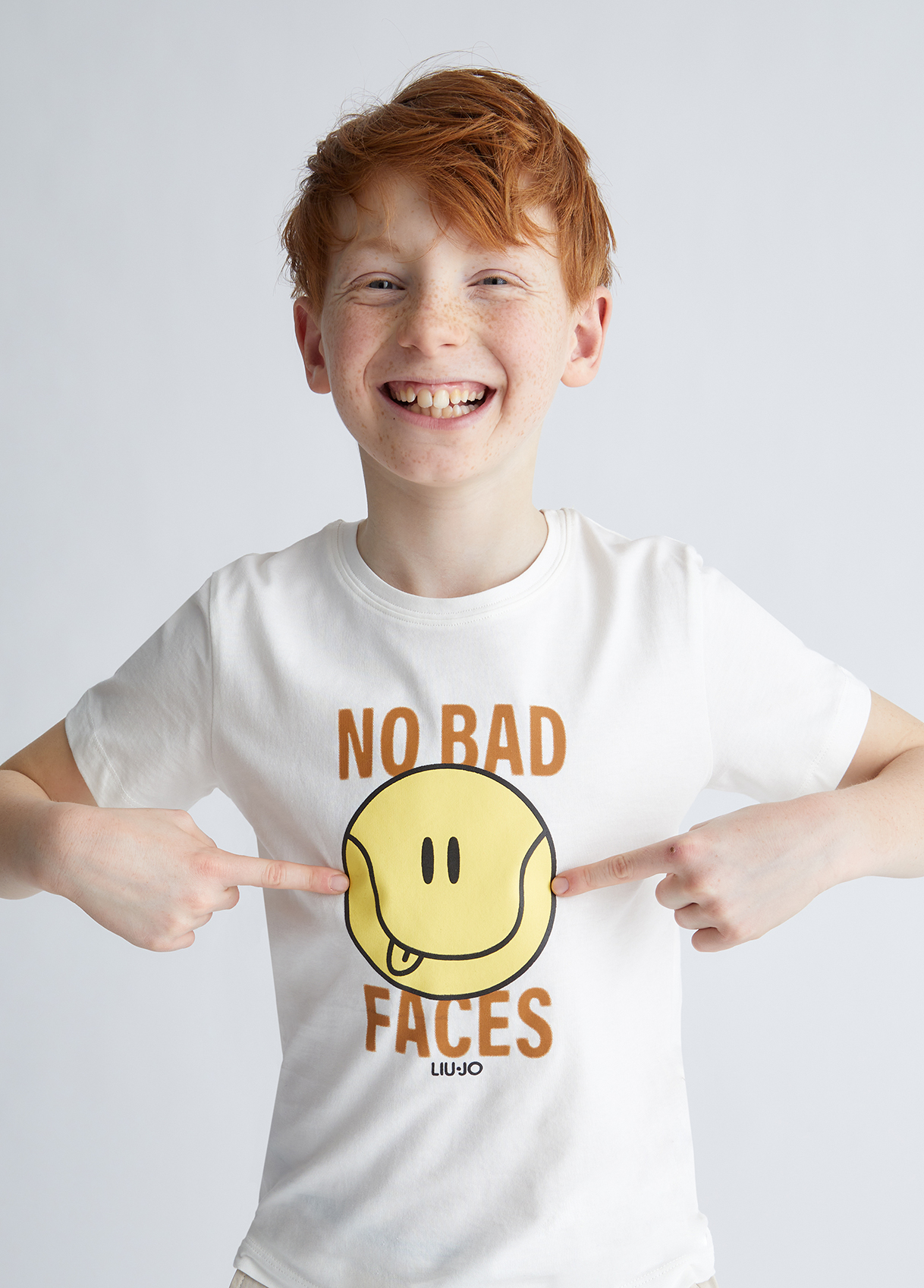 Liujo T-shirt Avec Imprimé No Bad Faces