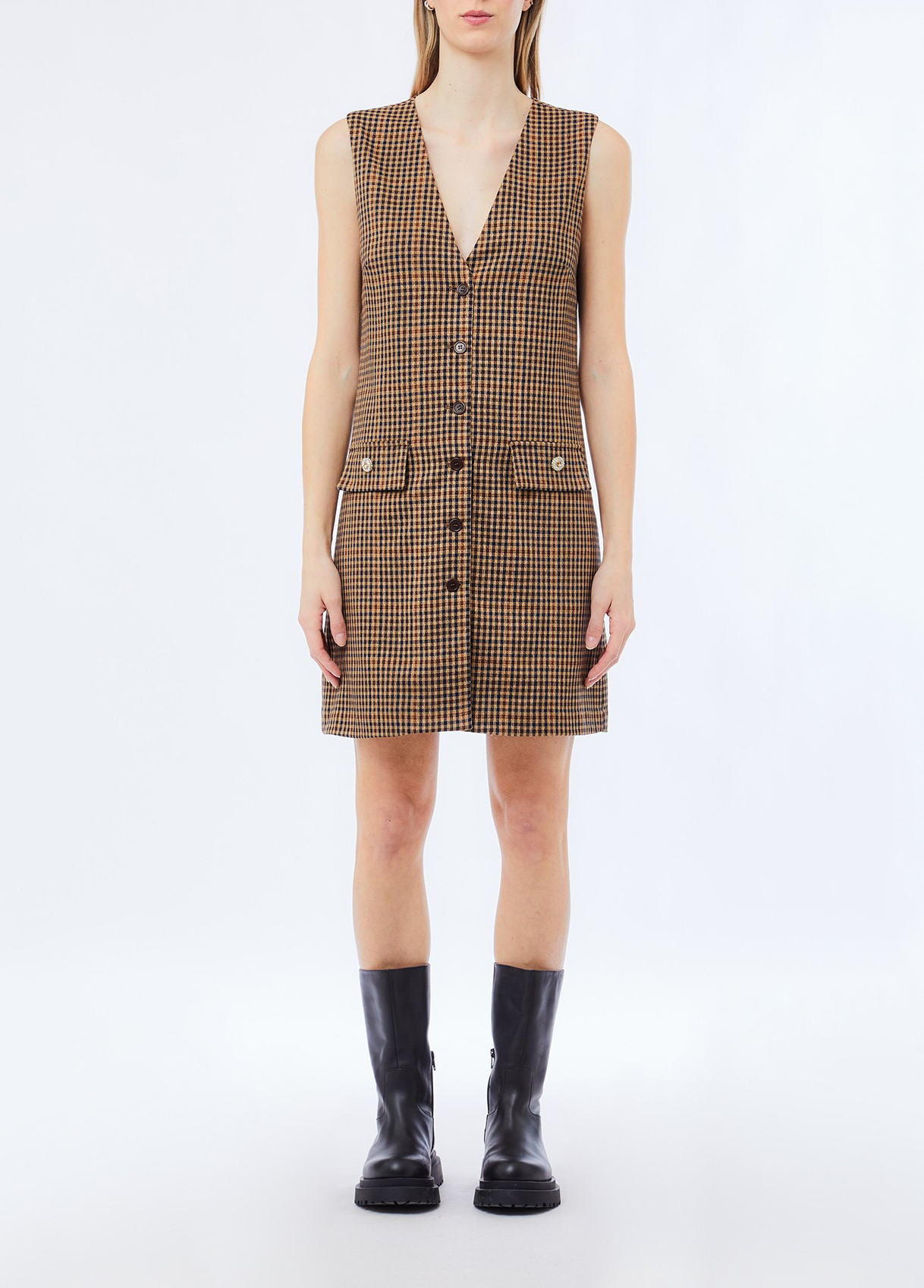 Liu Jo Robe Courte A Petits Carreaux